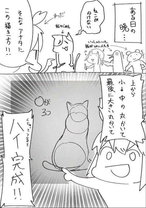 ネコの描き方漫画 