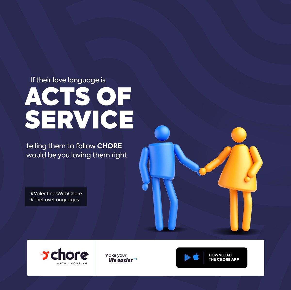 The love language for today is ACTS OF SERVICE.
Is it your love language?
.
Do a great act of service  — @ your loved ones so that they can follow us.