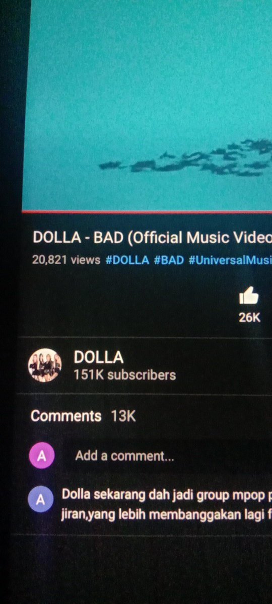Aliendra8's tweet photo. Koramg jom target kita 200k views 24 hour https://t.co/ZbTUPv1Xl2
#DollaBAD #Dolla1stMiniAlbum #DollaGoingBAD #Dolla https://t.co/AP1t3NPyKS