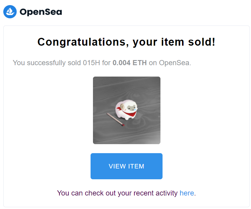 😂😊🙏Another sold!! Thanks to @DreamProjectNFT who took the sleepy sheep back home.
I'm glad to know to be in good care

🔥4 out of 8,  please be hurry ❤️

opensea.io/collection/tam…

#NFT #NFTs
