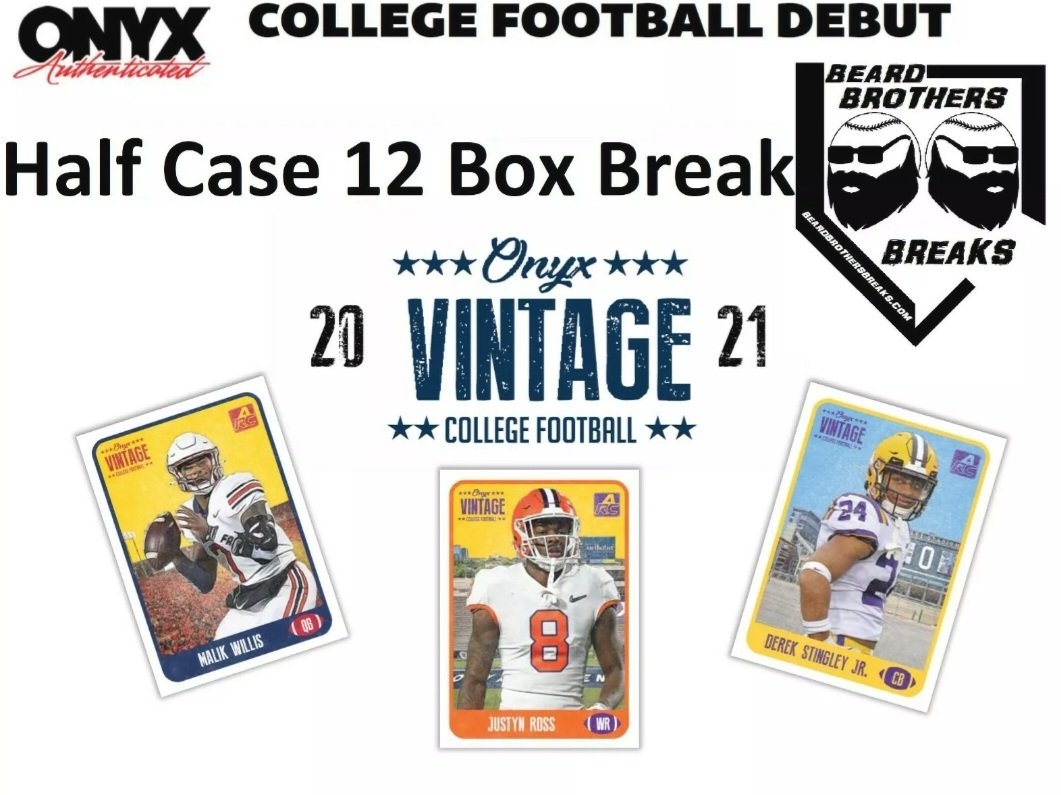BeardBreaks's tweet photo. ONYX COLLEGE FOOTBALL EBAY BREAKS FRIDAY AND SATURDAY NIGHT! BID NOW! 
@dusten_f @StevenW22898827 @AndrewPusicz @mayfieldinah @EzPulizzi @CypressRob @HshsL @TripleV71468440 @thecolt45 @CarterSanders11 @OMGcardpulls @Onyx_Authentic 

https://t.co/VmPDheUacv https://t.co/uRxpRahWz6