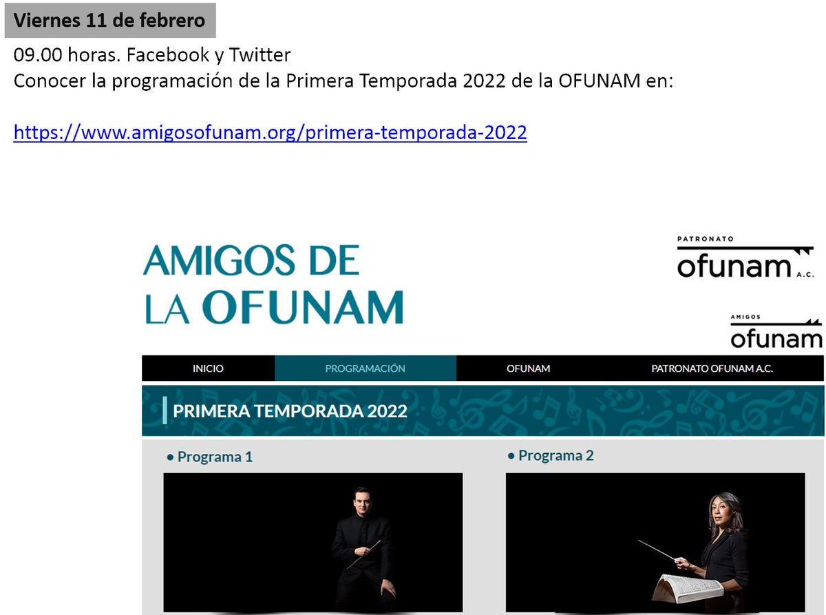 Conoce la programación de la Primera Temporada 2022 de la OFUNAM en:

amigosofunam.org/primera-tempor…