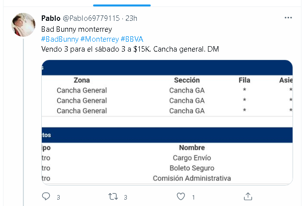 Srsiss's tweet photo. @RadillaChris Hey bro , Vi que te vendian los de cancha general al precio que yo  vendo los La playa zona vip te interesan? https://t.co/7ypzg2TNe5