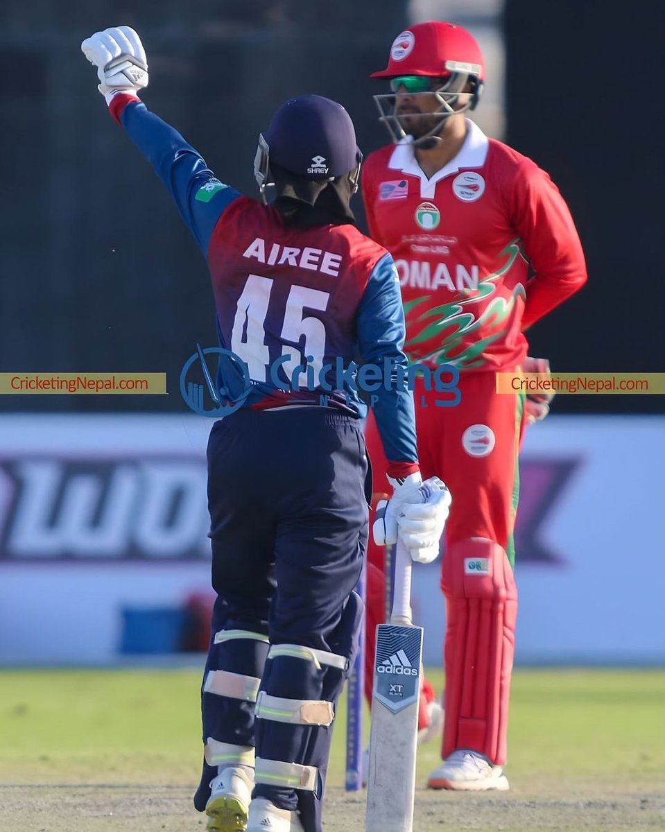 RONBupdates's tweet photo. Nepali Cricketer Dipendra Singh Airee becomes the player of the Match in Nepal Vs Oman today in ongoing Oman Quadrangular T20I Series. He scored 73 runs in 53 balls. ❤🇳🇵 #Congratulations https://t.co/1ZxMurQ60n