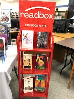 SRTexanLibrary's tweet image. Come in and check out our new #readbox display. Books that have or are about to appear on screen (movie , TV, Streaming) will be featured here. 
#pisdREADS #TexanLibrary @SamRayburn_HS