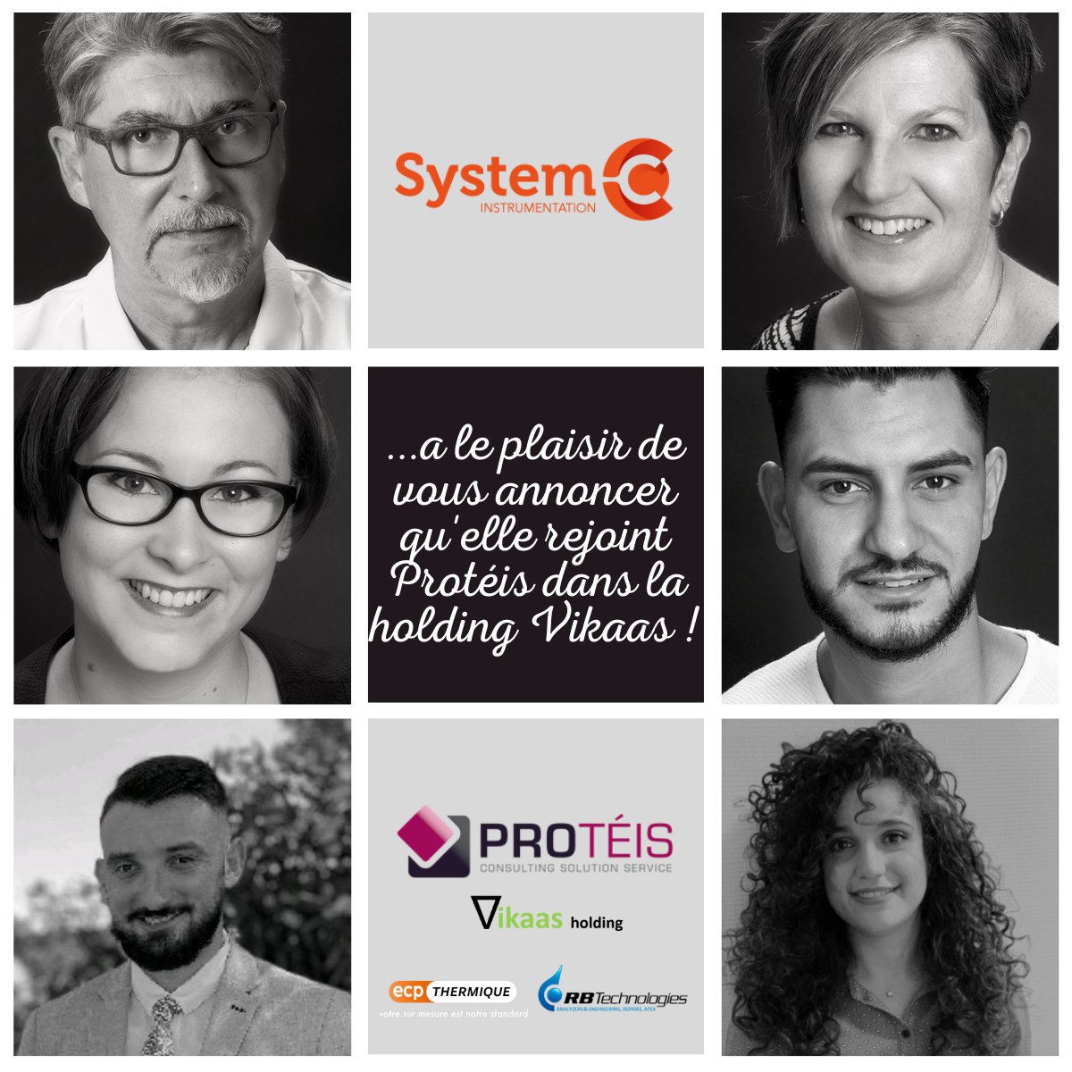 🥳 Bonne nouvelle ! 🥳
System-c instrumentation a rejoint Protéis dans la holding Vikaas ! 
Un maillage de compétences d'experts d'instrumentation industrielle et d'ingénierie solutions au service de nos clients.💪
Contactez-nous au 04.75.54.86.00