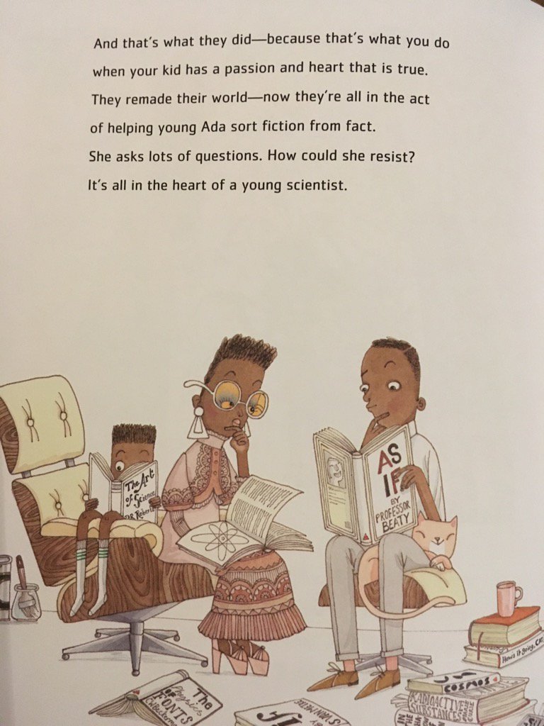 Happy International Day of Women and Girls in Science! Here is a page from the wonderful book Ada Twist Scientist. #WomenInScience #IDWGS2022