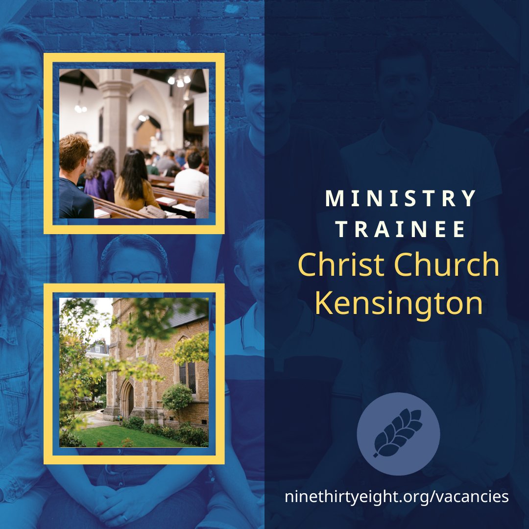 Receive #Cornhill training, mentoring and lots of ministry opportunities <a href="/CcKensington/">Christ Church Kensington</a> - ninethirtyeight.org/job/cck-mt/ #ministrytraineeship