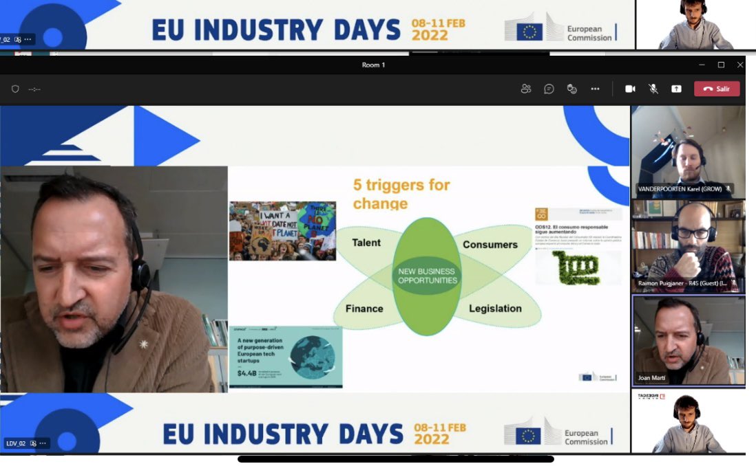 Glad to participate #EUIndustryDays by @EU_Commission reflecting on capitalism towards a new social dimension with #sharedvalue as part of the solution and #clusters as a vehicle.We showcase #Catalonia Clusters approach via @accio_cat @R4SGroup @indescat cc @ulla234 @Clusters_EU
