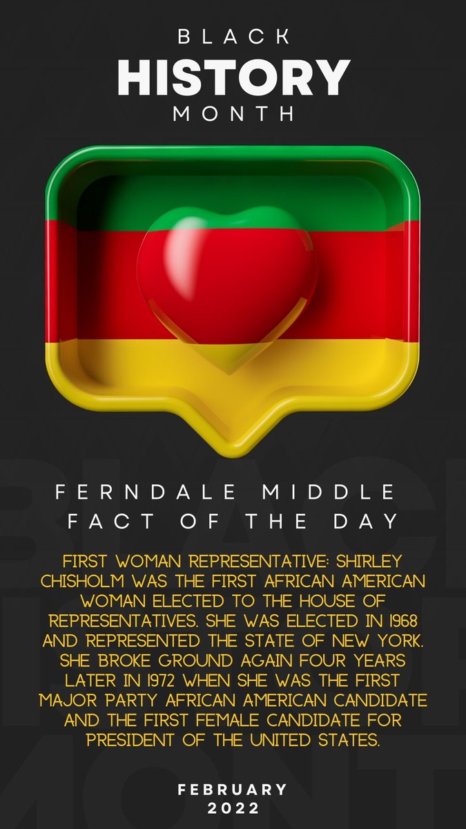 FMSTrojanPride's tweet photo. Ferndale Middle School Black History Fact of the Day #FMSLevelUp https://t.co/etQomJkkCd