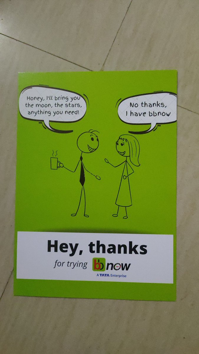 Hahahaha....got this in my grocery package😅😅

Great job <a href="/bigbasket_com/">bigbasket</a> with branding.