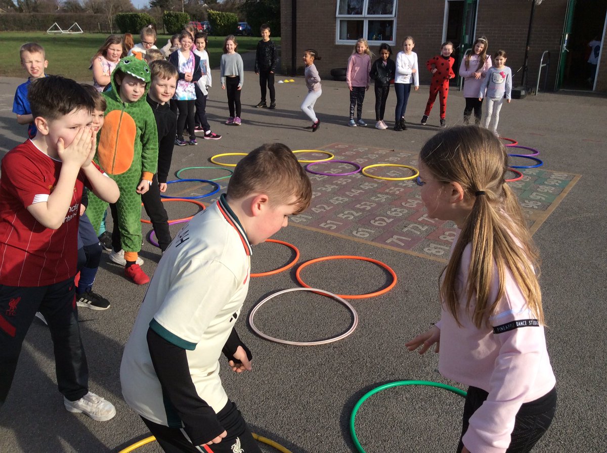 Branton_Y3's tweet photo. What a fab end to the term, celebrating #childrensmentalhealthweek. Releasing endorphins before some mindful colouring @BrantonLearners https://t.co/WqospoB6AD