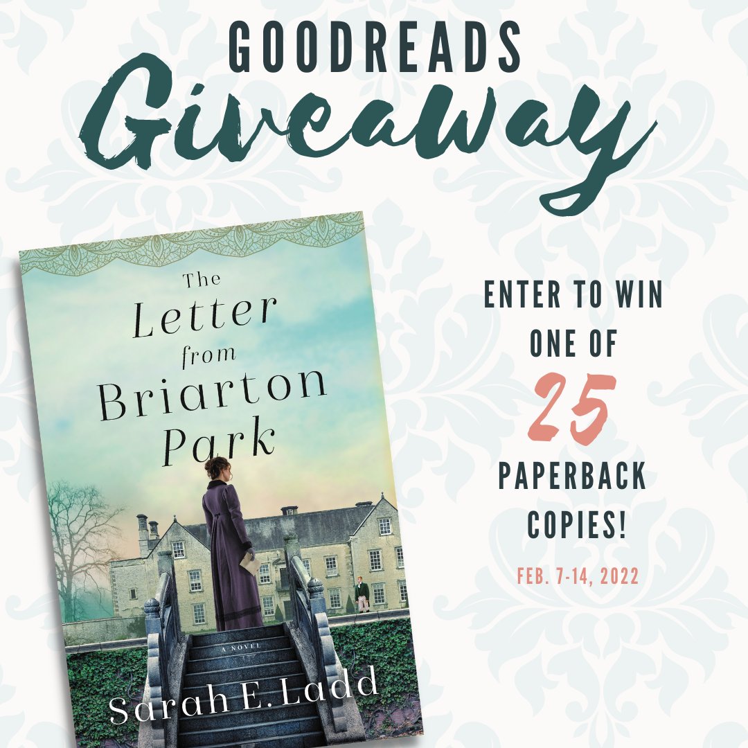 Enter to win 1 of 25 #paperback copies of #TheLetterfromBriartonPark over at <a href="/Goodreads/">Goodreads</a>! 
goodreads.com/giveaway/show/… #regency #romance #amreading #goodreads #newrelease #historicalfiction