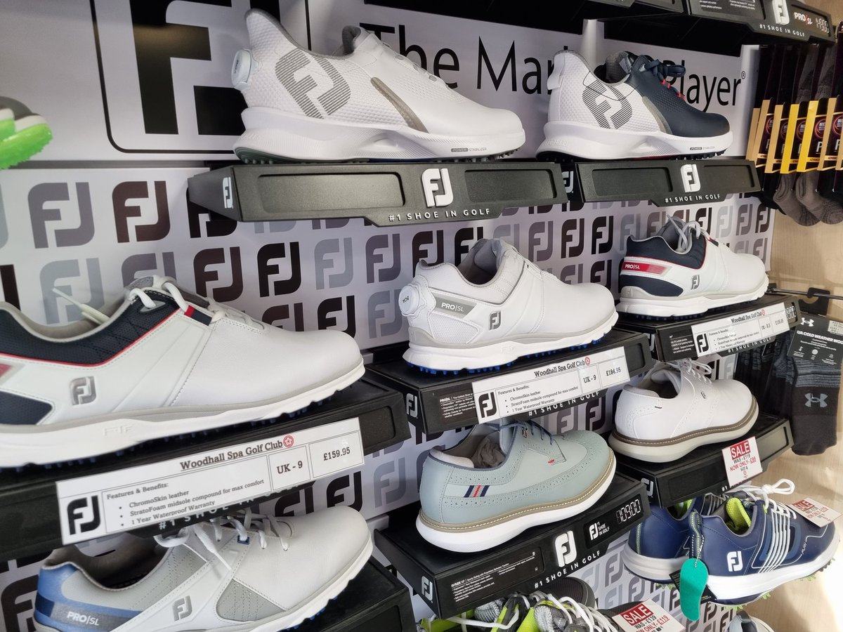 The Golf Shop <a href="/woodhallspagolf/">Woodhall Spa Golf</a> starting to take shape ready for the season ahead! 🤗 Plenty of NEW <a href="/FootJoyEurope/">FootJoy Europe</a> <a href="/FootJoy/">FootJoy</a> shoes available... Premiere Series, Pro SL, Fuel, Contour Casuals, Tradionals and Stratos. 

#FootJoy #Golf #WoodhallSpaGolf