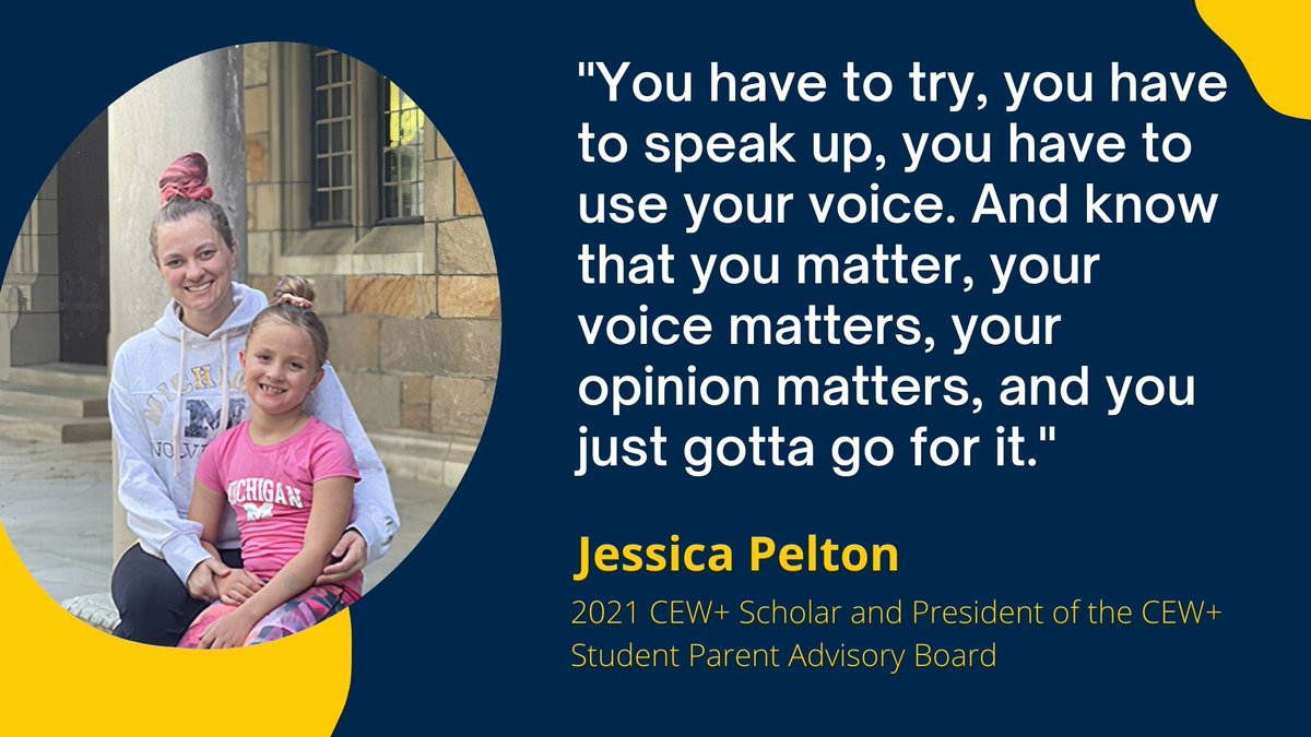 UMich's tweet photo. Join @CEWatUM Director Tiffany Marra as she talks to Jessica Pelton about her research and personal experiences, and shares how she advocates for children with disabilities. https://t.co/I8VAIiIVeH https://t.co/ktNQgM4cPC