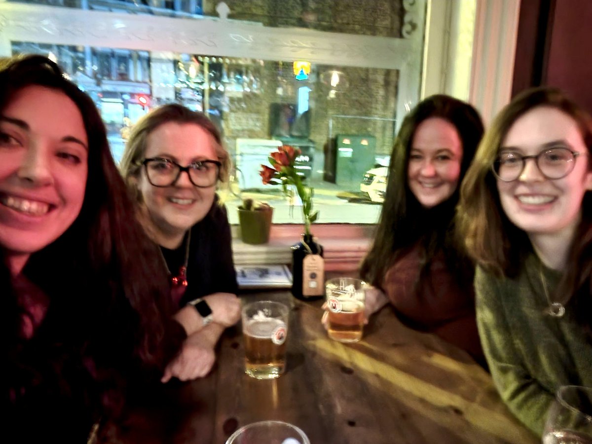 LorianaVitillo's tweet photo. Who said science chats in pubs are for boys? Nothing better to end #WomeninScienceDay than with these amazing colleagues   @amandajaynecarr @Ceels85 @Evangeline_MF https://t.co/E7b6AAQqic