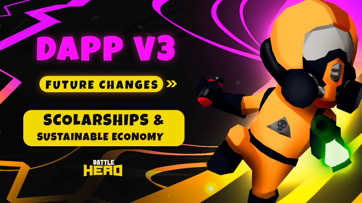 BattleHeroNFT's tweet photo. 🇬🇧 The future DAPP v3. Changes focused on a sustainable economy and the implementation of scholarships.

🇪🇸 La futura DAPP v3. Cambios enfocados en una economía sostenible y la implementación de las becas.

🇬🇧 https://t.co/1PHhXkfVmd
🇪🇸 https://t.co/3Jvtt0ddeO https://t.co/QyTOs4L1Pr