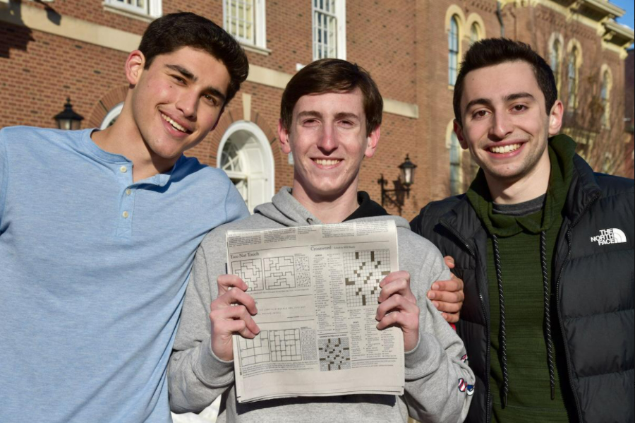 UofIllinois's tweet photo. Crossword legends 🌟

Congratulations to #ILLINOIS students Adam Aaronson, Jack Joshi and Jackson Janes, whose crossword puzzle was published in The New York Times this week! ▶️ https://t.co/iNP7VwEcUk https://t.co/ncEDnLmDRC