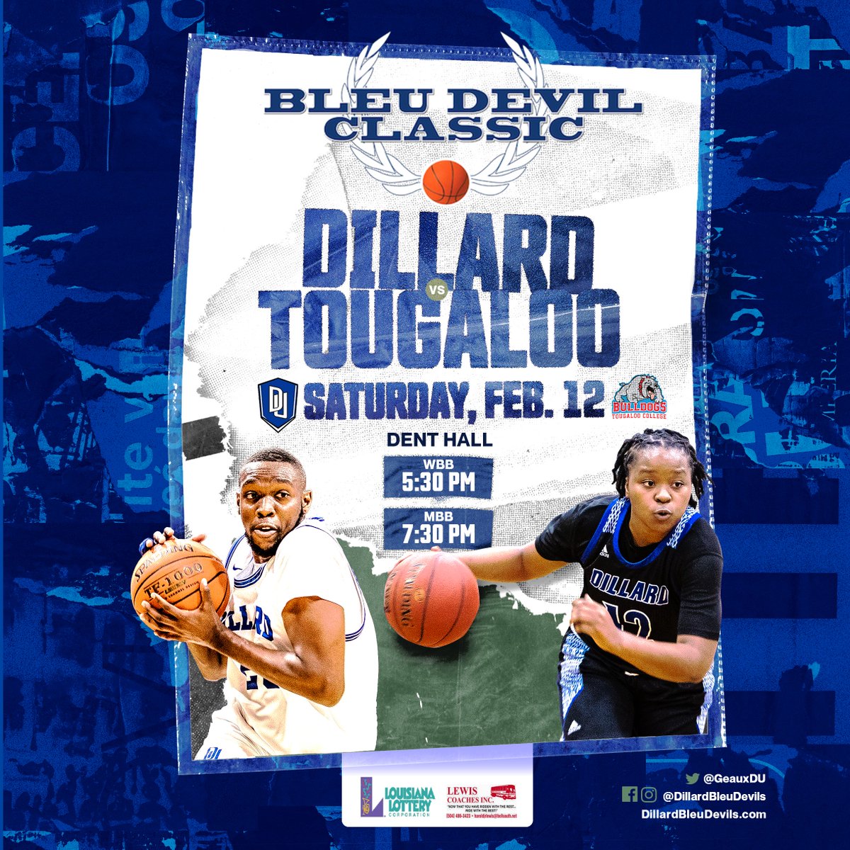 GeauxDU's tweet photo. 2022 #BleuDevilClassic Week: Game Tickets are still available for the 2022 #BleuDevilClassic, @du1869 student🎟️are $10 each at the cashier’s window and general🎟️ are $15 each and can be bought at the link below
https://t.co/uUuOa91Z0y
#MyDU #GeauxBleu https://t.co/CvR2dafwYe