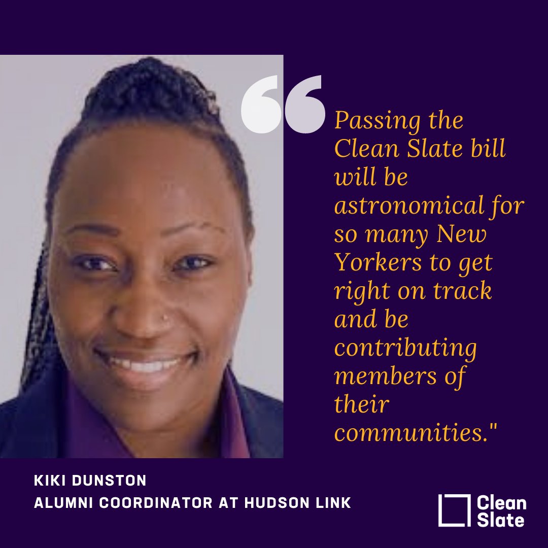 CleanSlate_Init's tweet photo. 🎉BHM Spotlight: Kiki Dunston is a Clean Slate advocate in New York. She is currently Alumni Coordinator for Hudson Link for Higher Education in Prison. #CleanSlate #BHM https://t.co/SNcuvzRKiC