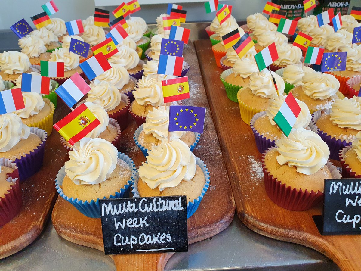 Multicultural week,
Cupcakes.