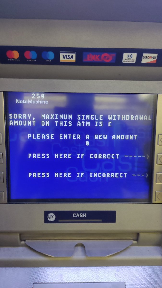 mlcrip's tweet image. @notemachinejobs #NMATM #notemachine 
I think the digit went up there lol confusing as hell 😅
Took me some time to find the maximum allowed amount