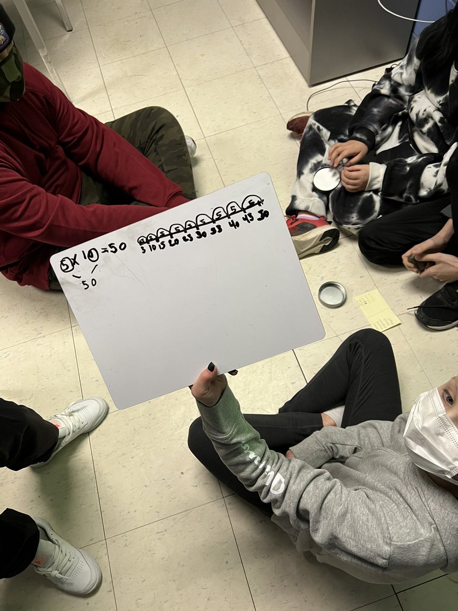 I was so impressed with the conversations and strategies happening today during our small group, student-led number talks today!