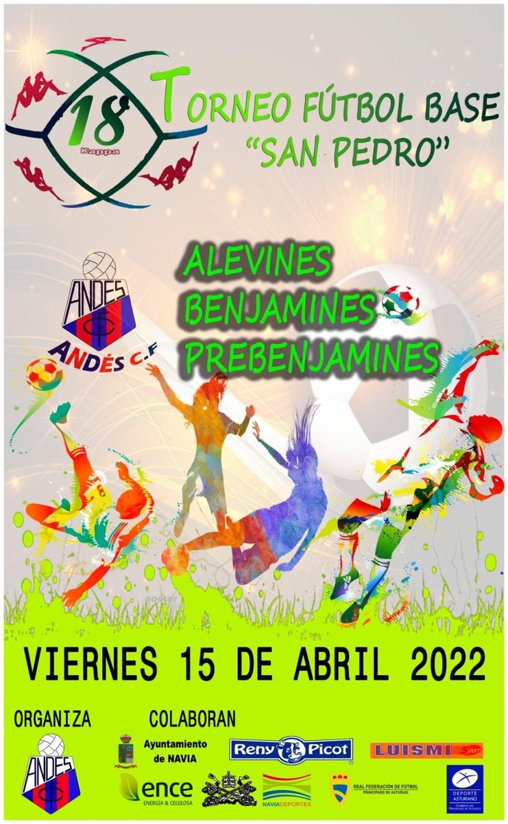 ‘EL MUNDIALITO ESTÁ DE VUELTA’. 
Tras 2 años de ausencia por la pandemia, nuestro torneo de Fútbol Base de Semana Santa regresa el próximo 15 de abril en su XVIII Edición. 

Próximamente toda la info. 

🔵🔴 

#andescf
#fendofuturo