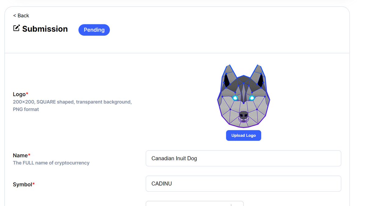 CADINUDAO's tweet image. We finalized the submitting for getting listed on CMC.
#CADINU #Canadian_INUit_Dog #TOKEN #P2E  #P2P #BNB #PancakeSwap #CoinMarketCap #CoinGecko #community #decentralized #Decentralization  #Swap #BSCGem