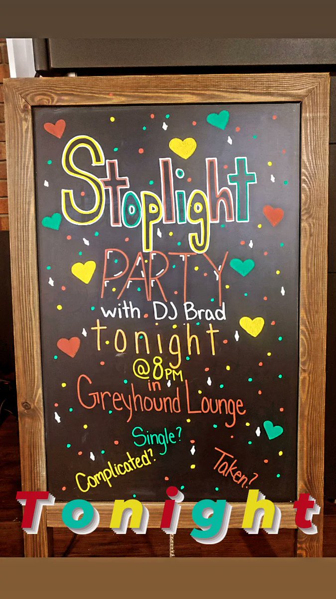 Tonight at 8p!! We can't wait 💚💛❤ Thank you so much to Burpie to coming out tonight! Everyone had so much fun. We look forward to more events this week. More photos from tonight coming soon! 💚🖤 #campuslife #gogreyhounds #asabenmu #stoplightparty #ValentinesDay