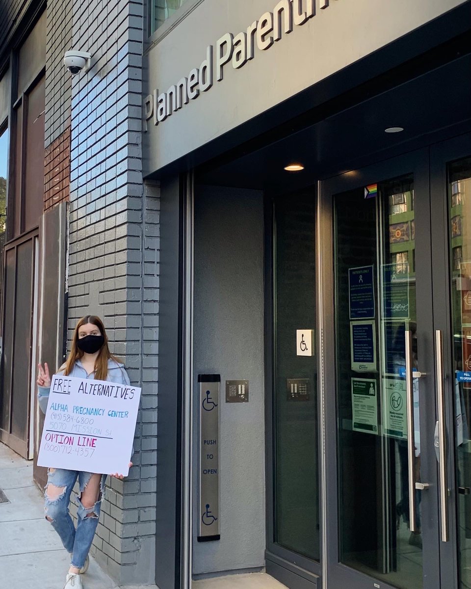 prolifesf's tweet photo. Yesterday Pro-Life San Francisco organizers were able to distribute valuable resources on the sidewalk outside of San Francisco’s Bush Street Planned Parenthood. We also made sure to put up https://t.co/oHptopcdnU stickers as we walked through the city. #ProLifeCA #ProLife https://t.co/SrfpSPr0vv