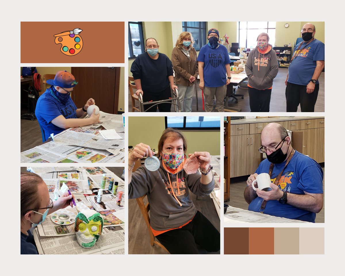 RRHSF1979's tweet photo. Day Hab had a blast doing ceramics earlier this week. 🧑‍🎨👨‍🎨🎨 https://t.co/JmQDbxSBGw