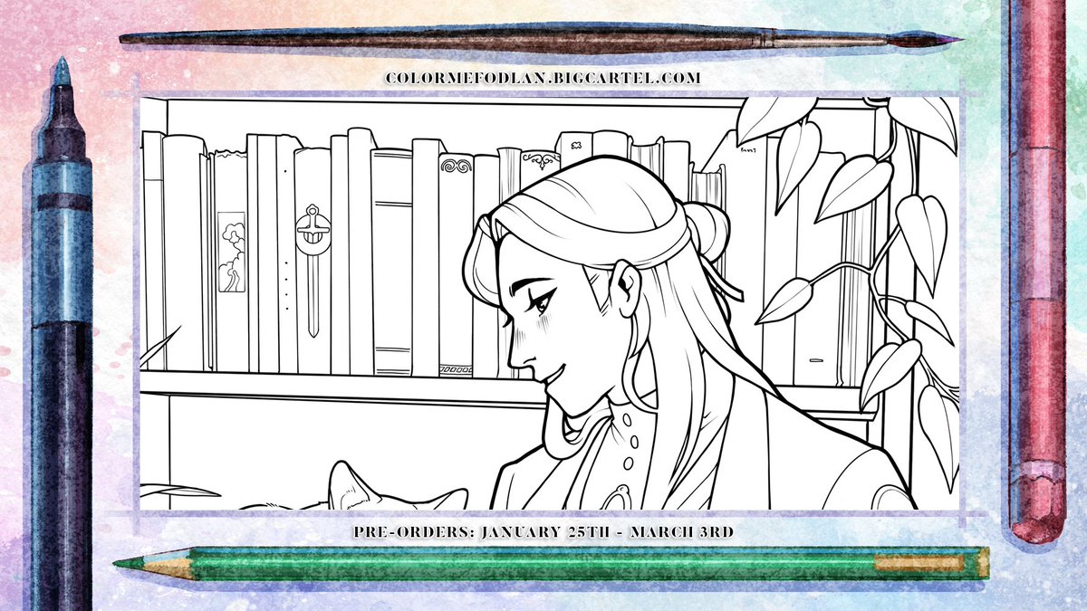 alexiakhodanian's tweet photo. My two pieces for the upcoming 3 Houses coloring book zine! You really don't want to miss this one, the pieces in here are AMAZING. Anyway, I got to draw my besties :^) @FE3HCOLOR #FE3H https://t.co/JePgHN4oPk