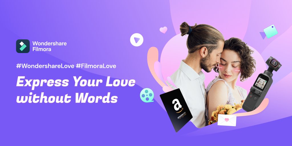 Wondershare's tweet photo. How do you express your love without words?

Share with us in a video created with #Filmora, a photo, or a story to win BIG prizes! #WondershareLove #FilmoraLove

Learn more ➡️ @Filmora_Editor, @WSDemoCreator, @Anireel2021, @UniConverter, @FilmoraGo_app https://t.co/7cjwM6y6Wv