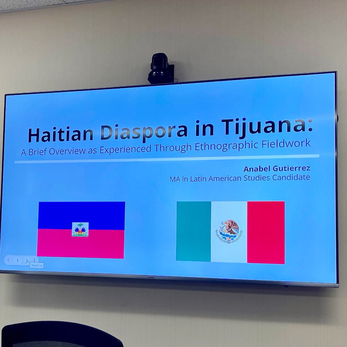 aztecwaterman's tweet photo. #DetroitCesarChavezHS honors #BlackHistory Haitian Diaspora 🇭🇹 in Tijuana 🇲🇽 @SDSU @umichLACS https://t.co/rhU90x33qy