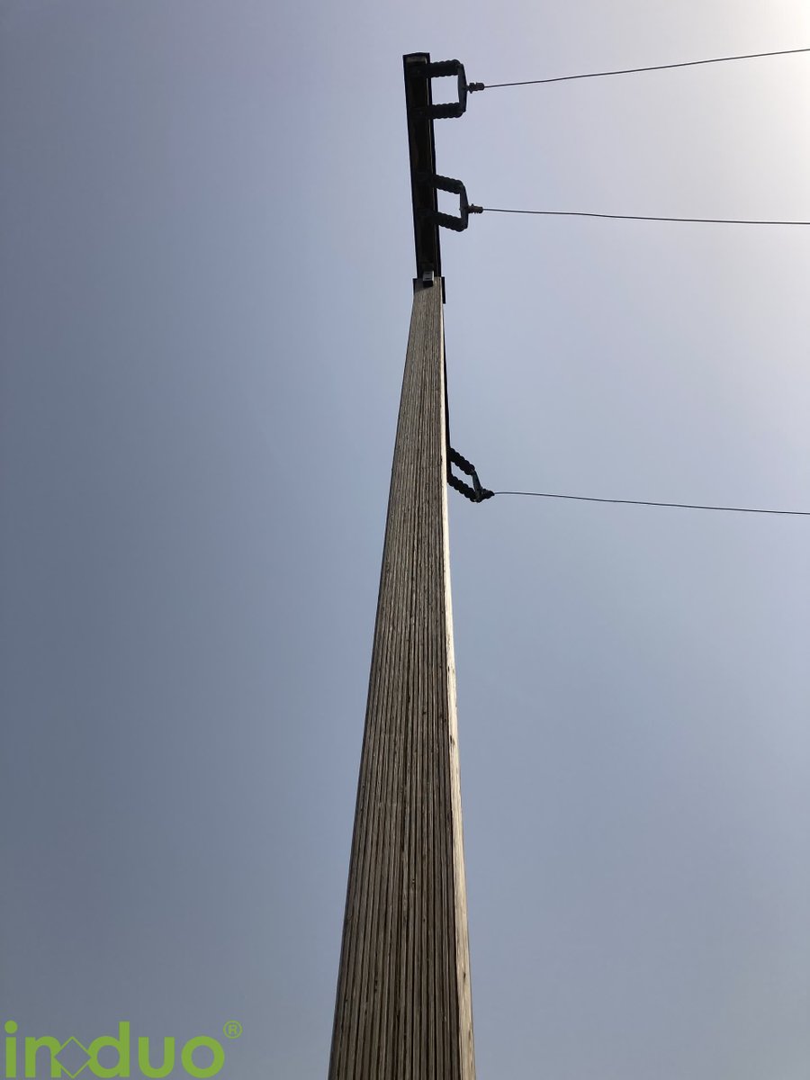 #utilitypoles electrictypoles #woodenpoles #induo #weekend #timber #madeingermany #timber_poles #certification #holzbau #timber#highvoltage #engineer #energy #industry #electricalwork #linelife #photooftheday #bulkpower #holzmasten #electricalsubstation #electricity