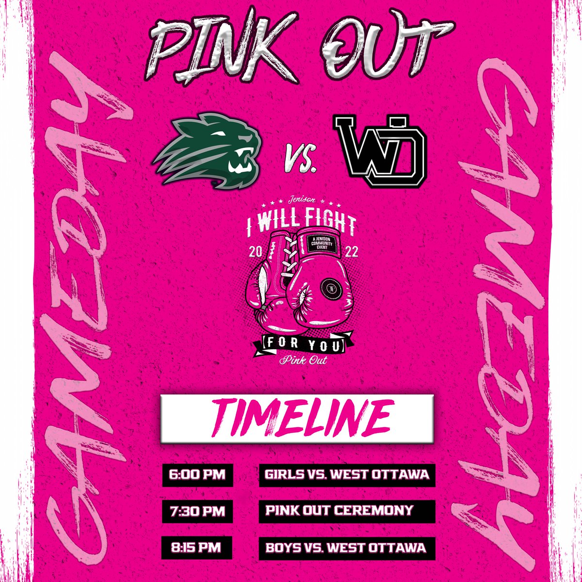 Wear. Pink. #GAMEDAY 💕🏀

#IWillFightForYou 🥊