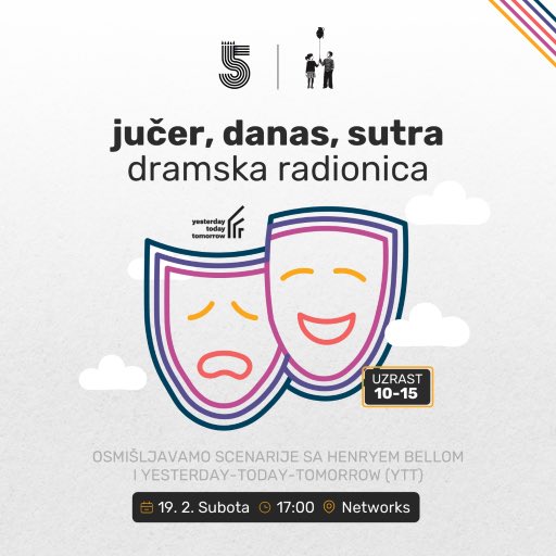 Yester_Today_T's tweet photo. YTT Peace-Building through Performance Workshops in Bosnia. In collaboration with @WCMsarajevo we are running a series of workshops in Sarajevo next week for school-aged children and adults. @Yester_Today_T #humanrights #education #yttlearningapproach #diversity #equality #peace https://t.co/P5hxt3GHHJ