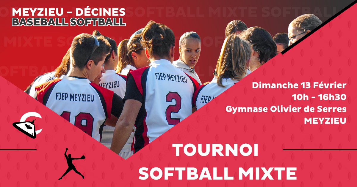 🥎Tournoi Indoor Softball Mixte des Cards
📆 Dimanche 13 Février 2022
⏰ 10h00 à 17h00
📌 Gymnase Olivier de Serres à Meyzieu
😷 Pass sanitaire et masque obligatoire
⚠ Pas de Buvette &amp; interdiction de manger à 
l'intérieur