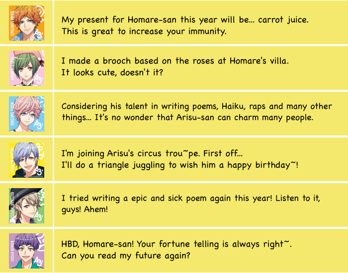 chocoujis's tweet photo. 🌹HAPPY BIRTHDAY HOMARE🌹
Here's a translation for the boys' home lines. https://t.co/V6VdFL9lVJ
