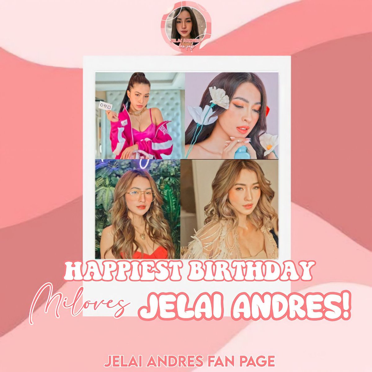 JAFanPage_'s tweet photo. Today, a Queen was born 👑
Happiest birthday to our one and only Miloves @JelaiAndres 🤍 https://t.co/4aRyqVdqSs
