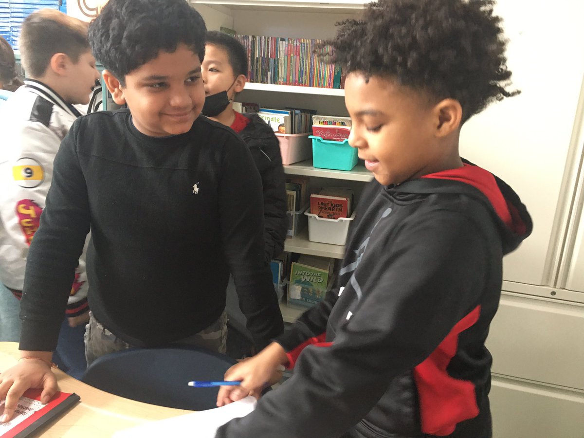 MandaWhiteCasey's tweet photo. Opinion writing using text evidence for support, reading critically and responding to text in writing, and peers sharing writing and giving feedback—just a snapshot of what’s happening in 4th grade this morning! @DenneyKA @MsLamb_4th @MrsPearsonJRES @MsCox00 @JresRockets https://t.co/LjVLG2vDEs