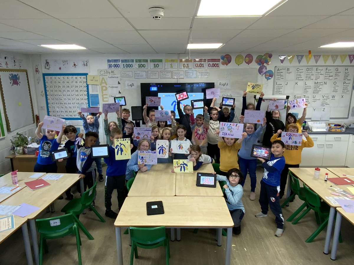 4B sharing their messages of support for Isabelle Grundy 💛💙<a href="/NeuroblastomaUK/">Neuroblastoma UK 🎗</a>