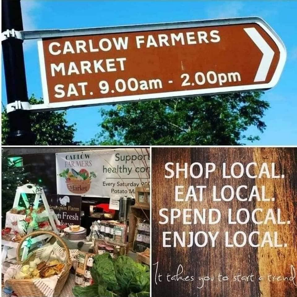 Carlow #farmersmarket Sat 9am to 2pm facebook.com/CarlowFarmersM…

#farmtofork #shopcarlow #lookforlocal
#incarlow #wanderoffthetrack #carlow #carlowtourism @CarlowLEO
