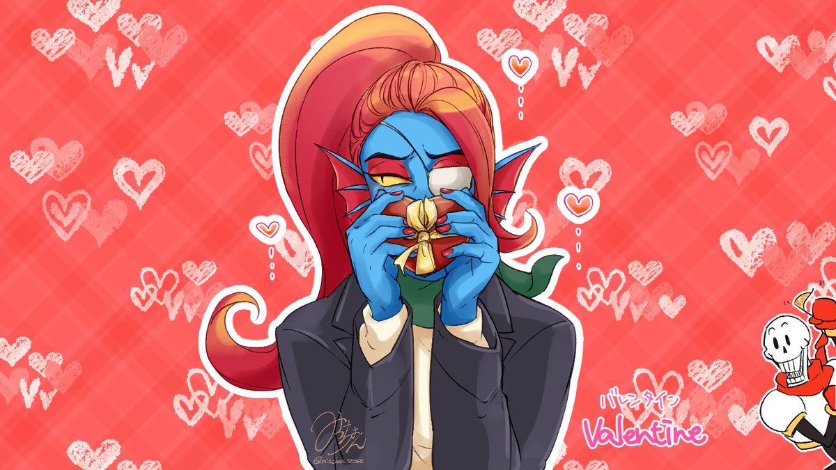 micchan_sense's tweet photo. #アンダイン版深夜の真剣お絵描き60分一本勝負
#Undyne1HourDraw
「バレンタイン」"Valentine"
遅刻です~>< https://t.co/tDD9J0kb56