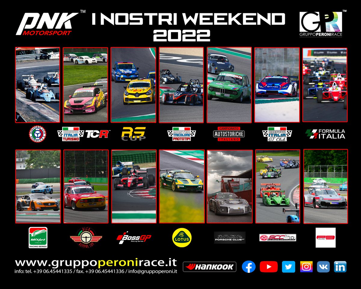 PNKMotorsport's tweet photo. 😍 Ci attende una super stagione 2022 con ben 1️⃣4️⃣ campionati nel nostri eventi, tra importanti novità e conferme!
#gprace #gruppoperonirace #racing #motorsport https://t.co/TuoMwPo8oF