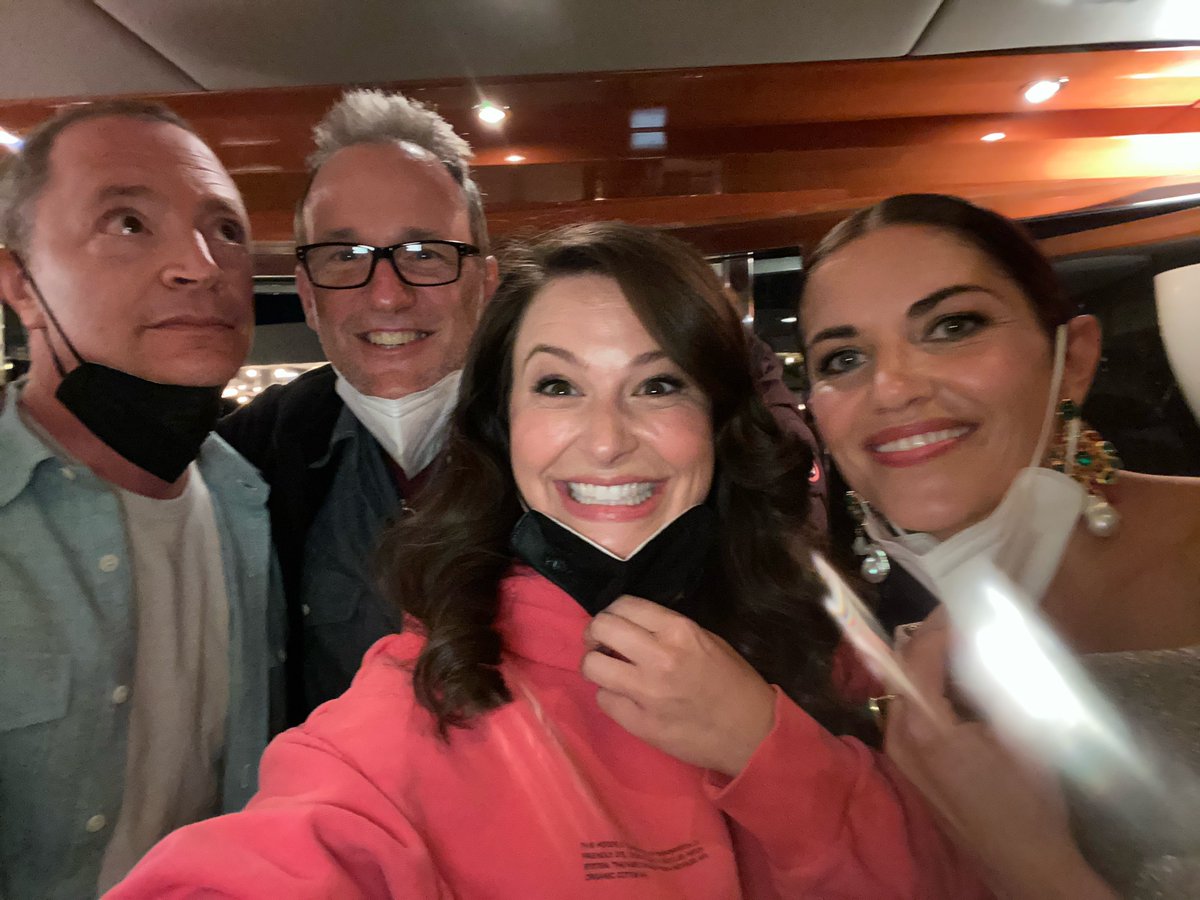 JoshMalina's tweet photo. Shooting #InventingAnna with @tomverica, @TheMeanChick, and @KatieQLowes. I don't know where they're all looking.... https://t.co/c2lEbHOgqr