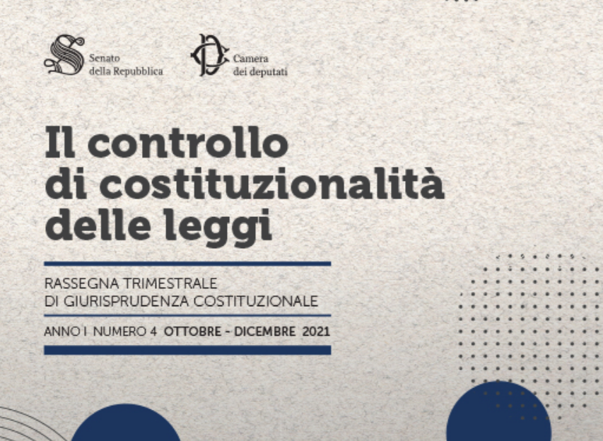 Montecitorio's tweet photo. È on line la rassegna trimestrale di giurisprudenza costituzionale "Il controllo di costituzionalità delle leggi", redatta dai Servizi Studi di Camera e @SenatoStampa.
Il testo completo:
https://t.co/pGSPcOAxje
@CD_istituzioni #WikiNorme #OpenCamera https://t.co/mpg7PDClnU