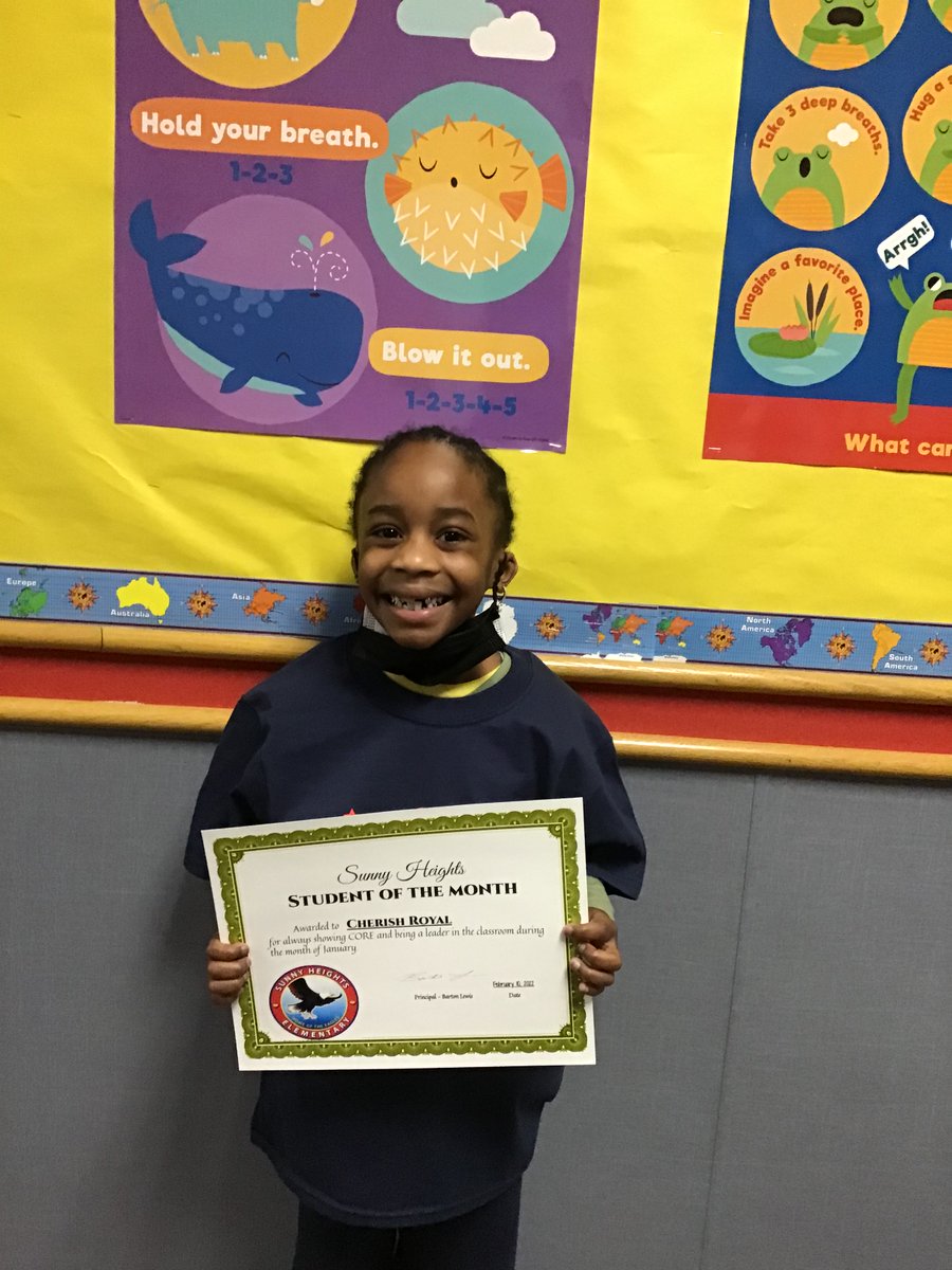 January #studentsofthemonth celebration. Some incredible students from <a href="/sunnyheightsele/">Sunny Heights Elem</a> right here. You all make us so proud. #OURheights <a href="/msdwarren/">MSD of Warren Township</a>