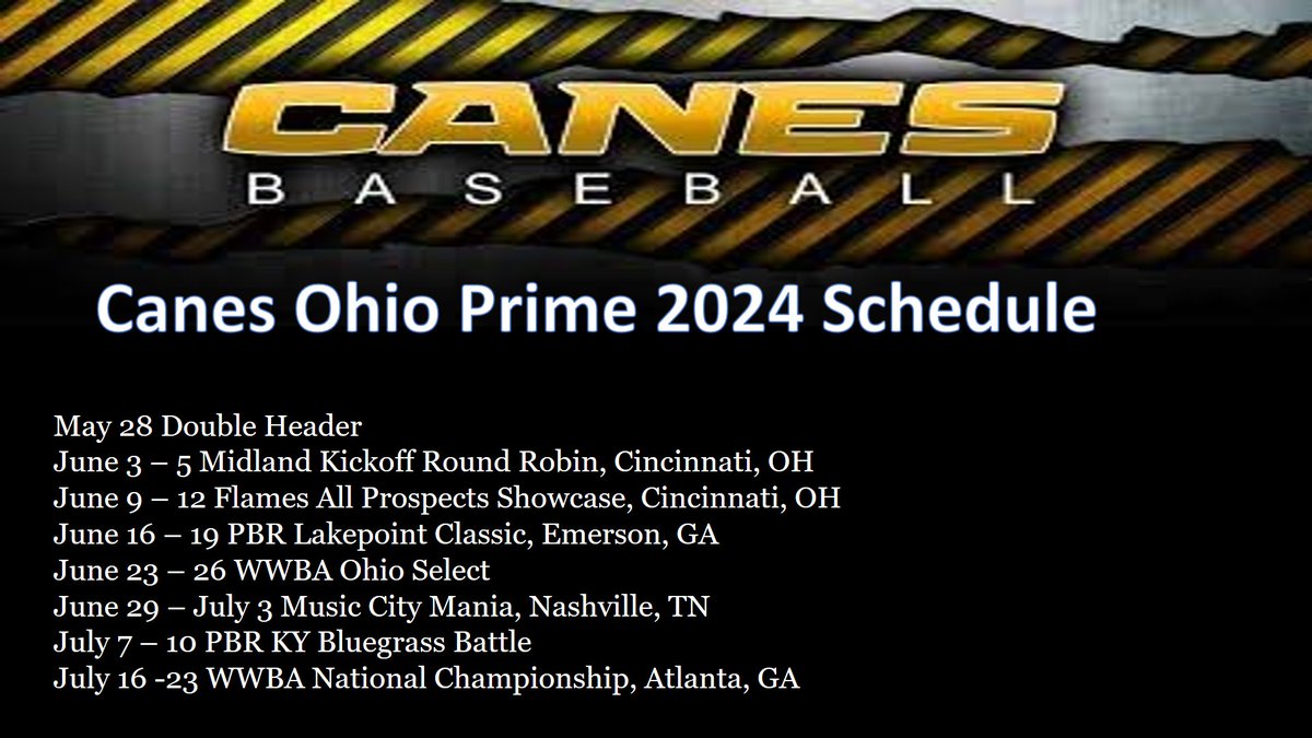 Canes Ohio 16u Prime (CanesOH2024) Twitter